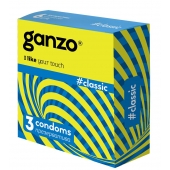 Классические презервативы с обильной смазкой Ganzo Classic - 3 шт. - Ganzo - купить с доставкой в Златоусте