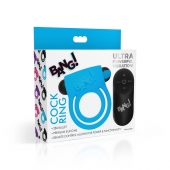 Голубое эрекционное виброкольцо 28X Remote Control Vibrating Cock Ring   Bullet - XR Brands - в Златоусте купить с доставкой