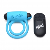 Голубое эрекционное виброкольцо 28X Remote Control Vibrating Cock Ring   Bullet - XR Brands - в Златоусте купить с доставкой