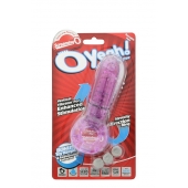 Фиолетовое эрекционное кольцо с вибрацией и пальчиком OYEAH PURPLE - Screaming O - в Златоусте купить с доставкой