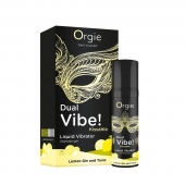 Съедобный жидкий вибратор Dual Vibe! со вкусом лимонного джина с тоником - 15 мл. - ORGIE - купить с доставкой в Златоусте