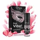 Съедобный жидкий вибратор Dual Vibe! со вкусом клубничного джина с тоником - 15 мл. - ORGIE - купить с доставкой в Златоусте