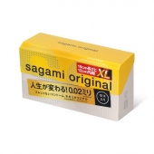 Презервативы увеличенного размера Sagami Original 0.02 XL-size - 12 шт. - Sagami - купить с доставкой в Златоусте