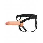 Полый страпон на ремнях 8’’ Hollow Silicone Strap-on - Pipedream - купить с доставкой в Златоусте
