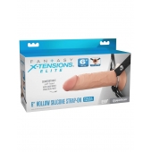Полый страпон на ремнях 6’’ Hollow Silicone Strap-on - Pipedream - купить с доставкой в Златоусте