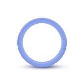 Голубое люминесцентное кольцо Silicone Glo Cock Ring - Blush Novelties - в Златоусте купить с доставкой