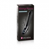 Вибратор с электростимуляцией Tickling Truman Black Edition - 27 см. - MyStim - купить с доставкой в Златоусте