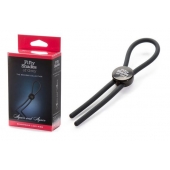 Тёмно-серое эрекционное кольцо с зажимом Again and Again Adjustable Cock Ring - Fifty Shades of Grey - в Златоусте купить с доставкой