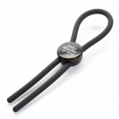 Тёмно-серое эрекционное кольцо с зажимом Again and Again Adjustable Cock Ring - Fifty Shades of Grey - в Златоусте купить с доставкой