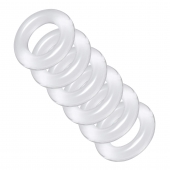 Комплект из 6 прозрачных эрекционных колец Ring Master Custom Ball Stretcher Kit - XR Brands - в Златоусте купить с доставкой