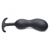 Черный массажер простаты с утяжелителями Premium Silicone Weighted Prostate Plug XL - 20,8 см. - XR Brands - в Златоусте купить с доставкой