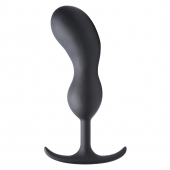 Черный массажер простаты с утяжелителями Premium Silicone Weighted Prostate Plug XL - 20,8 см. - XR Brands - в Златоусте купить с доставкой