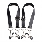 Ремни с зажимами для половых губ Spread Labia Spreader Straps with Clamps - XR Brands - купить с доставкой в Златоусте