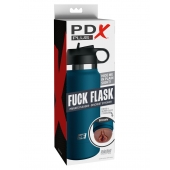 Смуглый мастурбатор-вагина в синей колбе F*ck Flask - Pipedream - в Златоусте купить с доставкой