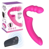 Розовый безремневой страпон Straples Strap-On Dildo - Erokay - купить с доставкой в Златоусте