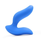 Синий вибромассажер простаты 3,5’’ Curve P-spot Massager - 12 см. - Erokay - в Златоусте купить с доставкой