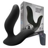 Черный вибромассажер простаты 3,5’’ Remote Control Curve P-spot Massager - 12 см. - Erokay - в Златоусте купить с доставкой