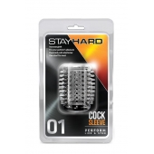 Прозрачная насадка с шипами STAY HARD COCK SLEEVE 01 CLEAR - Blush Novelties - в Златоусте купить с доставкой