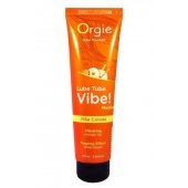 Гель с эффектом вибрации Lube Tube Vibe Medium Pina Colada - 100 мл. - ORGIE - купить с доставкой в Златоусте