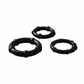Набор из 3 черных эрекционных колец Babooom Ring Set - Adrien Lastic - в Златоусте купить с доставкой