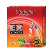 Стимулирующая насадка Sitabella Extender  Клубника - Sitabella - купить с доставкой в Златоусте