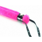 Нежная плеть с розовым мехом BDSM Light - 43 см. - БДСМ Арсенал - купить с доставкой в Златоусте