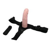 Реалистичный страпон-фаллоимитатор на трусиках Ultra Passionate Harness - 15 см. - Baile - купить с доставкой в Златоусте