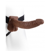 Полый мужской фаллопротез Hollow Strap-On with Balls - 24 см. - Pipedream - купить с доставкой в Златоусте