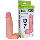 Фаллическая насадка Харнесс UNICOCK 7  - 19 см. - LOVETOY (А-Полимер) - купить с доставкой в Златоусте