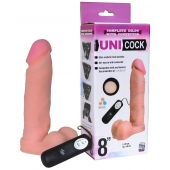 Фаллическая насадка Харнесс UNICOCK 8  с вибрацией - 20 см. - LOVETOY (А-Полимер) - купить с доставкой в Златоусте