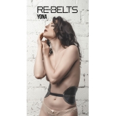 Пояс с клёпками Yona Black - Rebelts - купить с доставкой в Златоусте