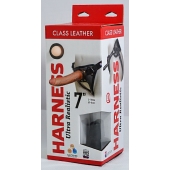 Насадка-фаллоимитатор на кожаных трусиках Harness Ultra Realistic 7  - 18 см. - LOVETOY (А-Полимер) - купить с доставкой в Златоусте