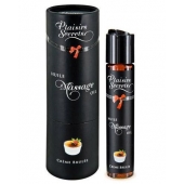 Массажное масло с ароматом крем брюле Huile de Massage Gourmande Creme Brulée - 59 мл. - Plaisir Secret - купить с доставкой в Златоусте