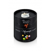 Массажная свеча с ароматом бубль-гума Bougie de Massage Gourmande Bubble Gum - 80 мл. - Plaisir Secret - купить с доставкой в Златоусте