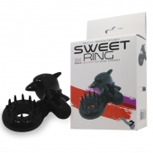 Чёрное эрекционное виброкольцо Sweet Ring с дельфинчиком - Baile - в Златоусте купить с доставкой