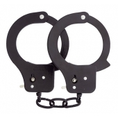 Чёрные наручники из листового металла BONDX METAL CUFFS BLACK - Dream Toys - купить с доставкой в Златоусте