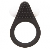 Чёрное эрекционное кольцо LIT-UP SILICONE STIMU RING 1 BLACK - Dream Toys - в Златоусте купить с доставкой