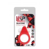 Красное эрекционное кольцо LIT-UP SILICONE STIMU RING 1 RED - Dream Toys - в Златоусте купить с доставкой
