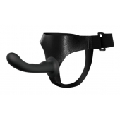 Страпон с изогнутой головкой Ultra Harness Curvy Dildo - 15,8 см. - Baile - купить с доставкой в Златоусте