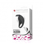 Чёрное эрекционное кольцо с вибрацией Rabbit Vibrator - Baile - в Златоусте купить с доставкой