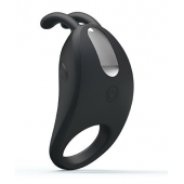 Чёрное эрекционное кольцо с вибрацией Rabbit Vibrator - Baile - в Златоусте купить с доставкой