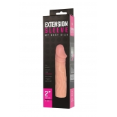 Телесная насадка-удлинитель Extension sleeve - 17 см. - Sitabella - в Златоусте купить с доставкой