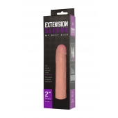 Насадка-удлинитель Extension sleeve телесного цвета - 18,5 см. - Sitabella - в Златоусте купить с доставкой