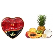 Массажная свеча с ароматом экзотических фруктов Bougie Massage Candle - 35 мл. - Plaisir Secret - купить с доставкой в Златоусте