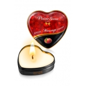 Массажная свеча с ароматом персика Bougie Massage Candle - 35 мл. - Plaisir Secret - купить с доставкой в Златоусте