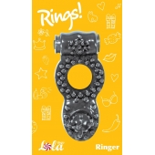 Чёрное эрекционное кольцо Rings Ringer - Lola Games - в Златоусте купить с доставкой