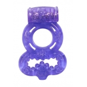 Фиолетовое эрекционное кольцо Rings Treadle с подхватом - Lola Games - в Златоусте купить с доставкой