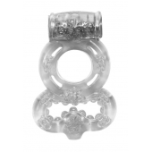 Прозрачное эрекционное кольцо Rings Treadle с подхватом - Lola Games - в Златоусте купить с доставкой