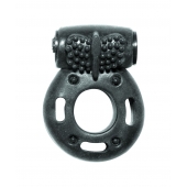 Черное эрекционное кольцо с вибрацией Rings Axle-pin - Lola Games - в Златоусте купить с доставкой