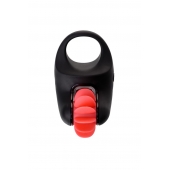 Чёрно-красное эрекционное виброкольцо Erotist - Erotist Adult Toys - в Златоусте купить с доставкой
